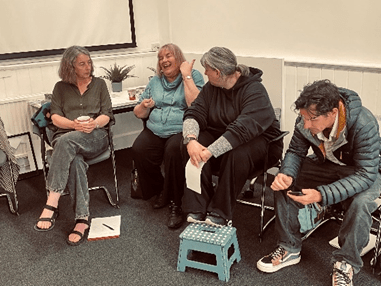 Picture of students in training room